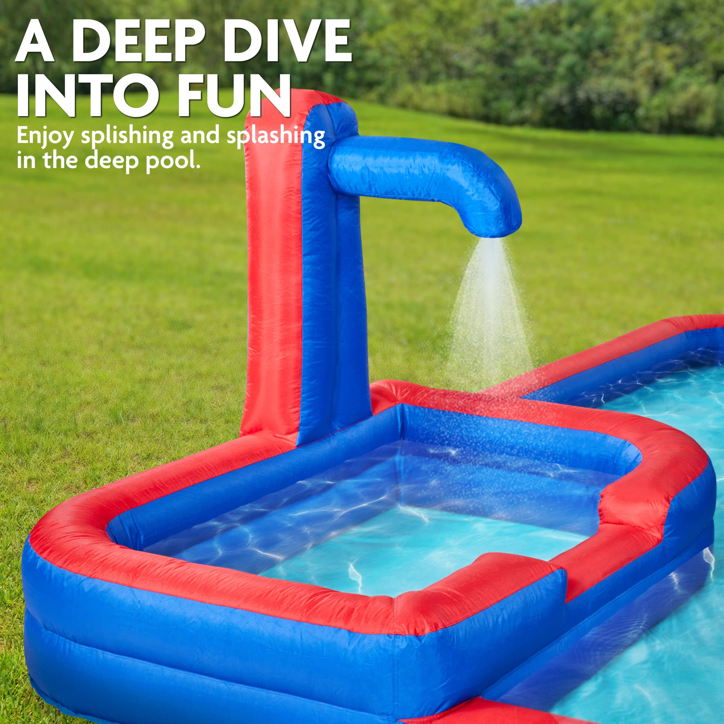 Inflatable Water Slide Park - Climbing Wall