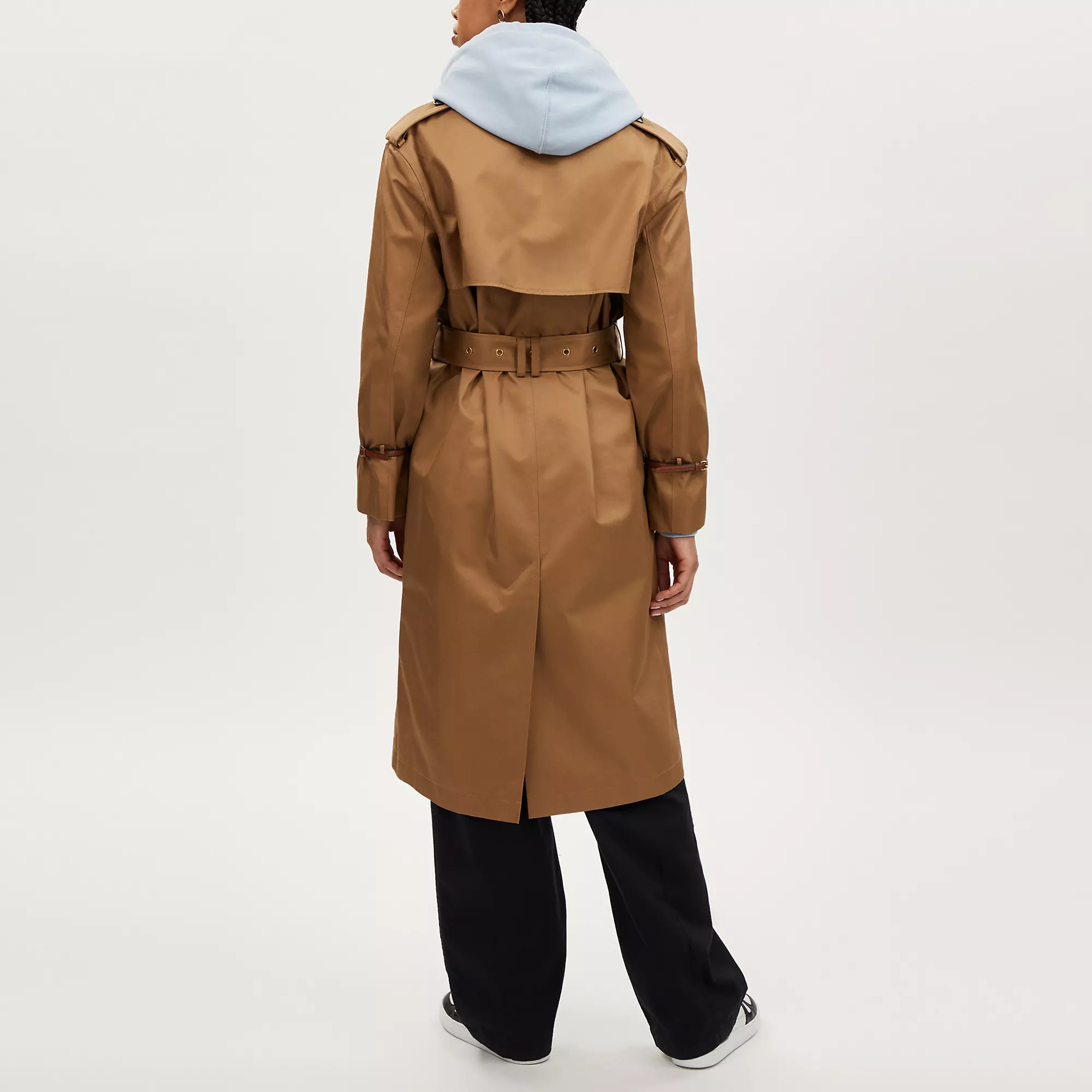 Outlet Relaxed Double Breasted Trench