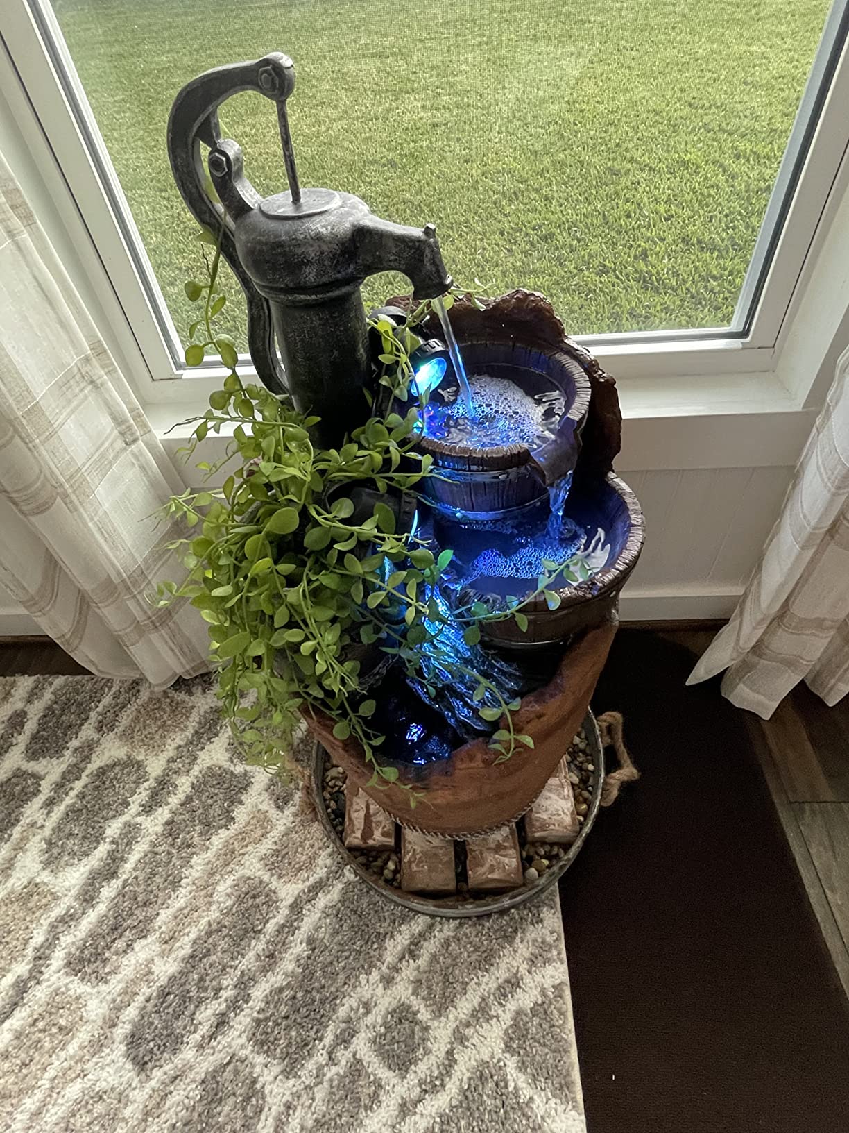 Jeco Glenville Water Pump Cascading Water Fountain