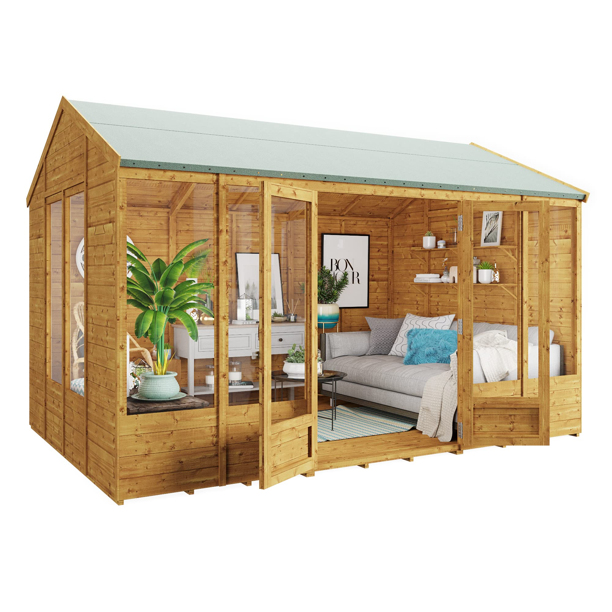 Summer House Log Cabin Wooden Summerhouses Garden Storage Shed
