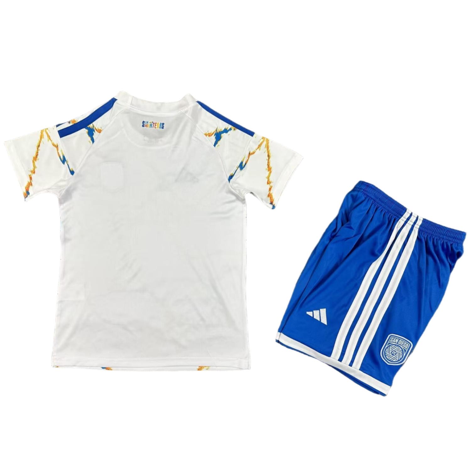 Kids San Diego FC White 2026 Unprecedented Unity Kit