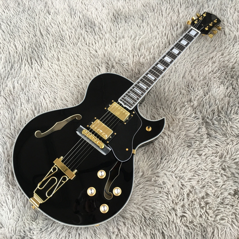 Hollow Body Byrdland Electric Guitar Gold Hardware Jazz Bridge Fast Ship