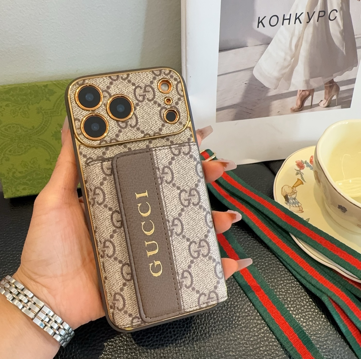Gucci Card Holder Phone Case