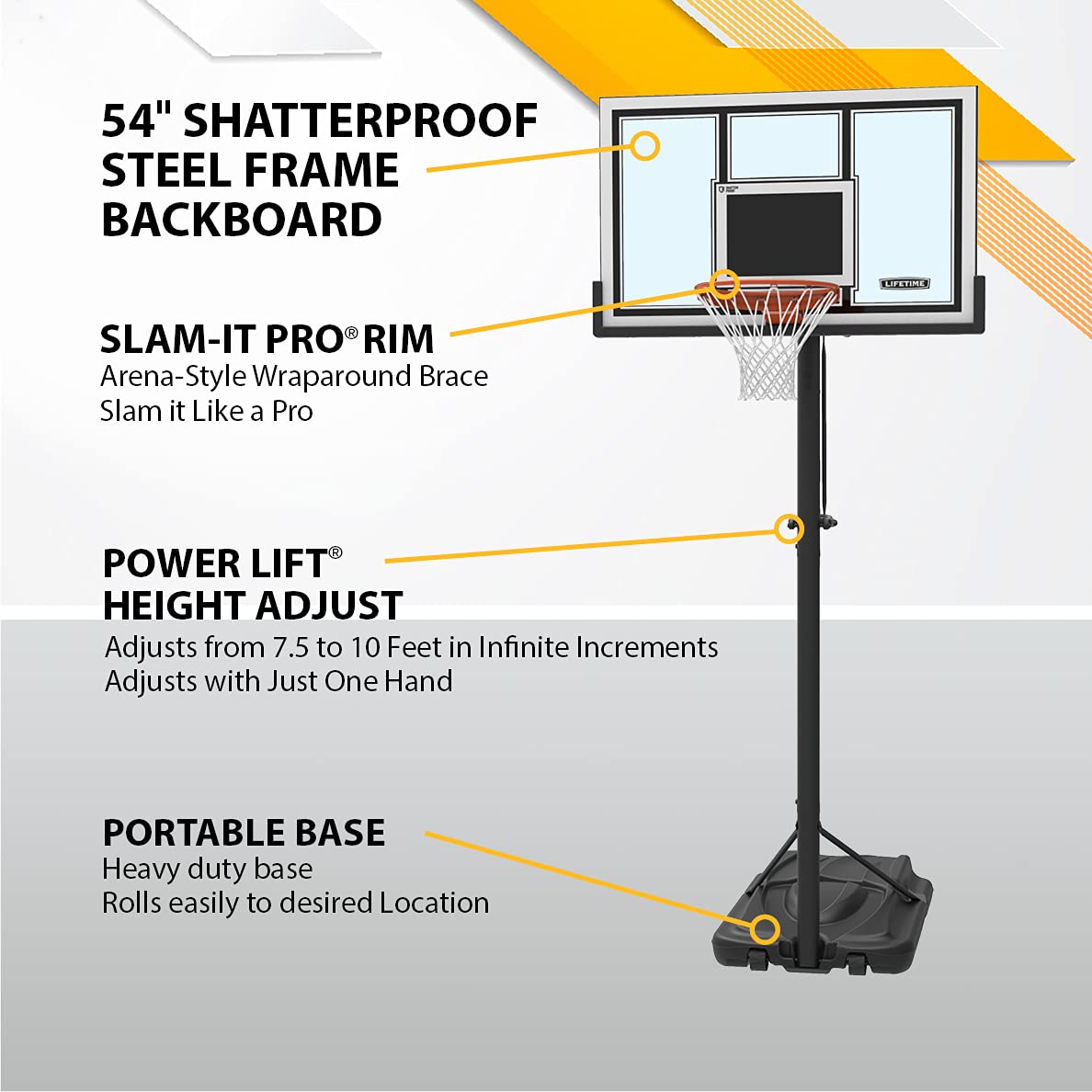 Lifetime Adjustable Basketball Hoop