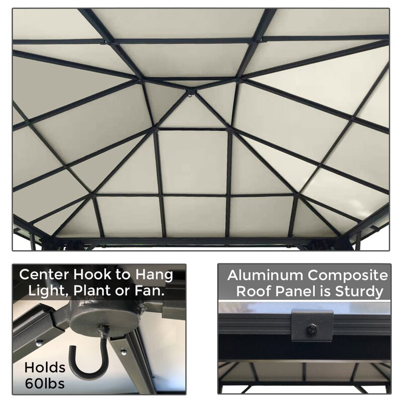 10x10 ft Hardtop Gazebo
