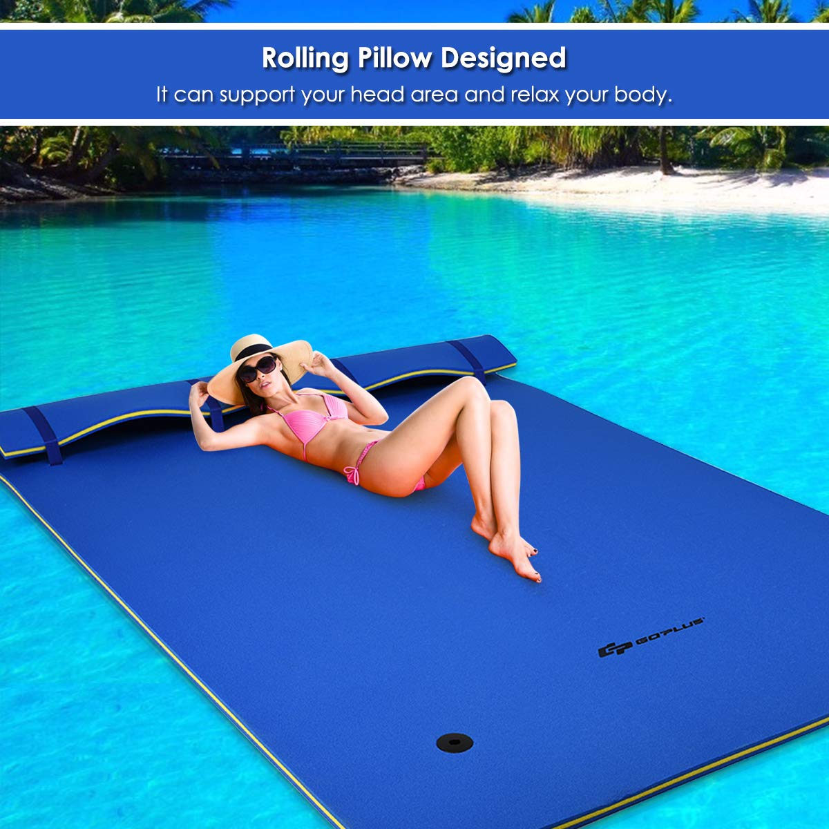Floating Water Pad for Water Recreation Tear-Resistant XPE Foam