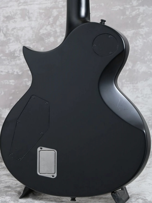 Black Electric Guitar with Active EMG Pickups, Mahoganyny Body Rosewood Fingerboard