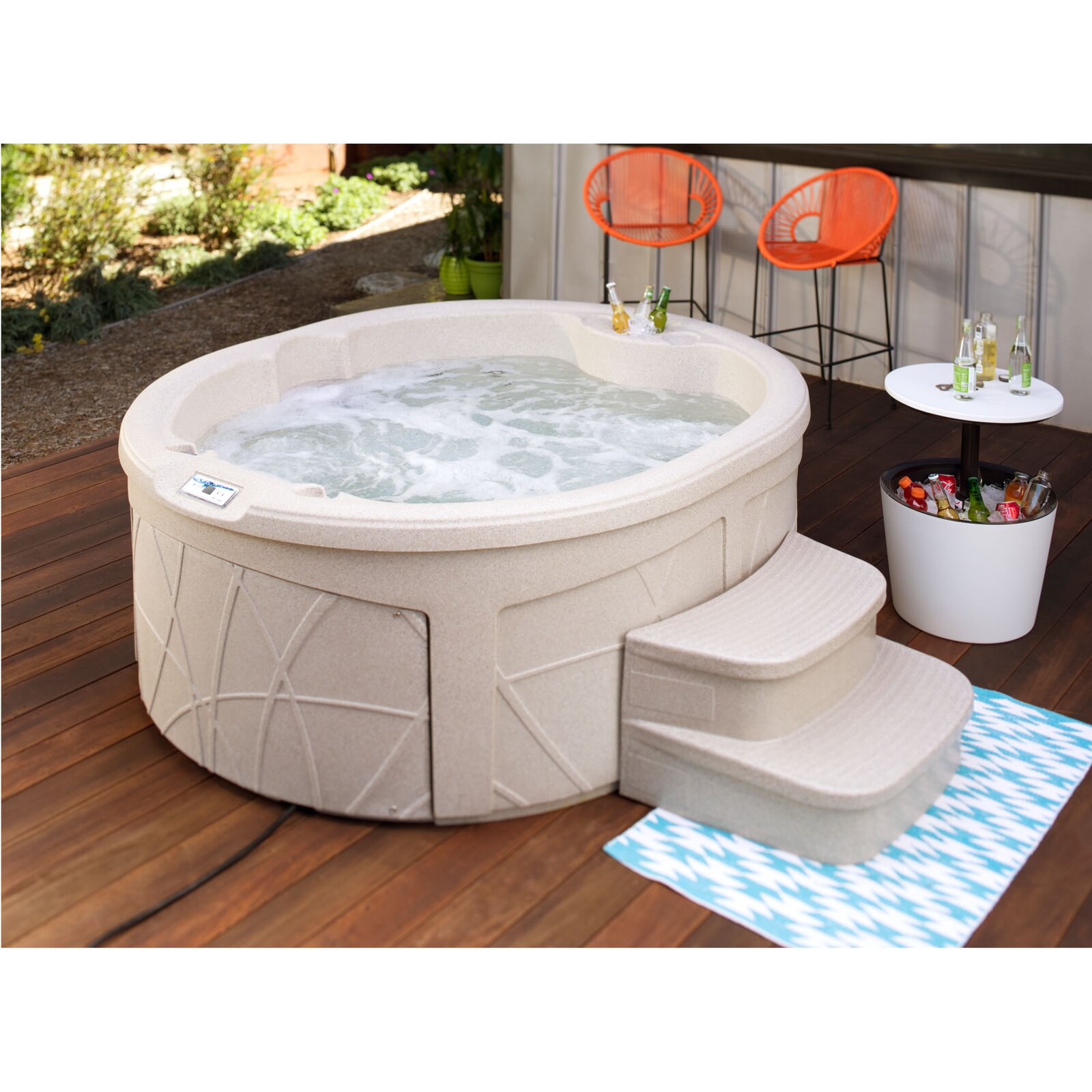 Lifesmart Spas 4 - Person 13 - Jet Oval Plug And Play Hot Tub