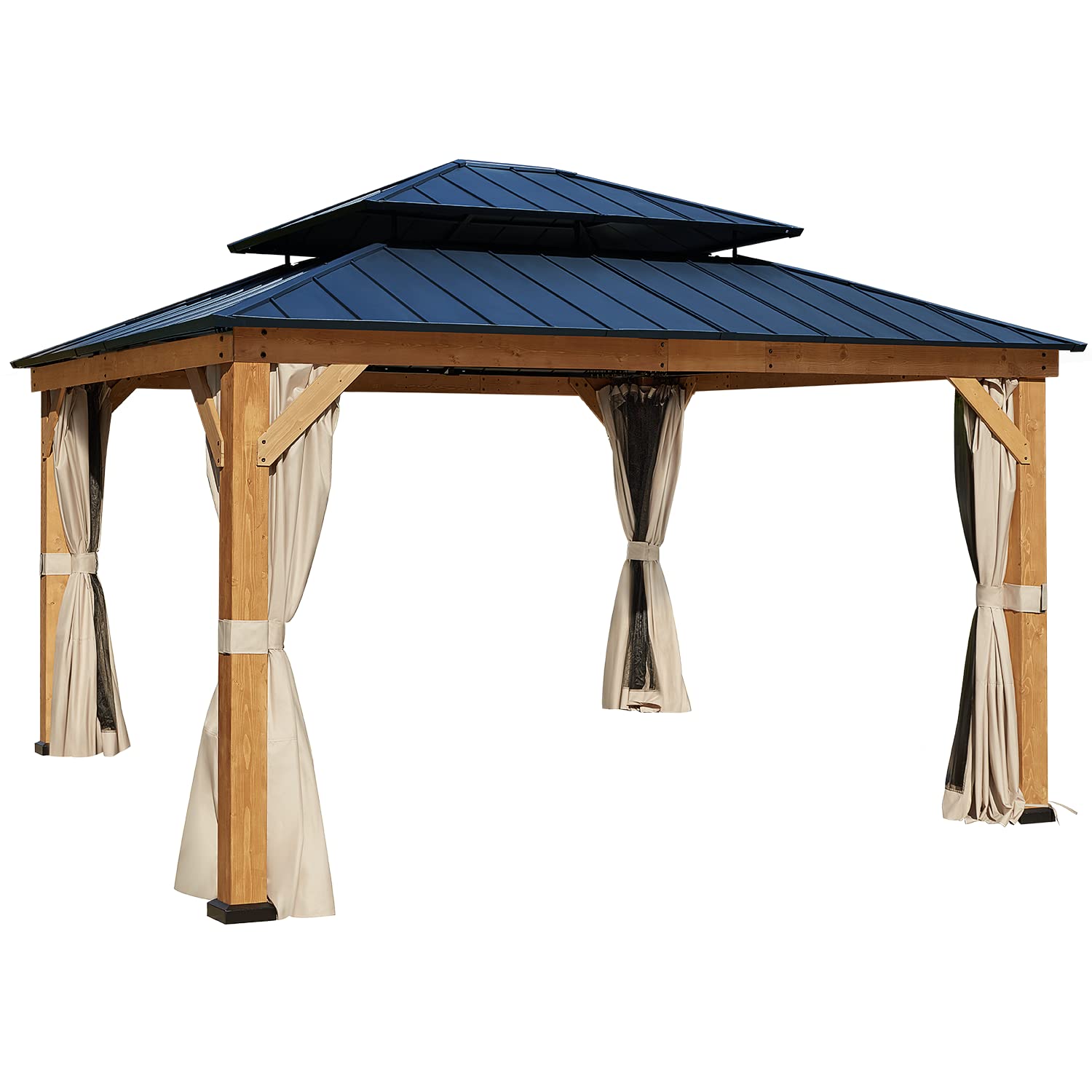 13'x15' Cedar Wood Gazebo