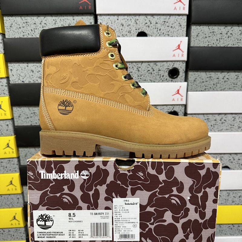 Timberland Bape Undefeated High Boot Wheat