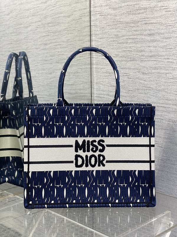 Dior Miss Dior Book Tote Blue