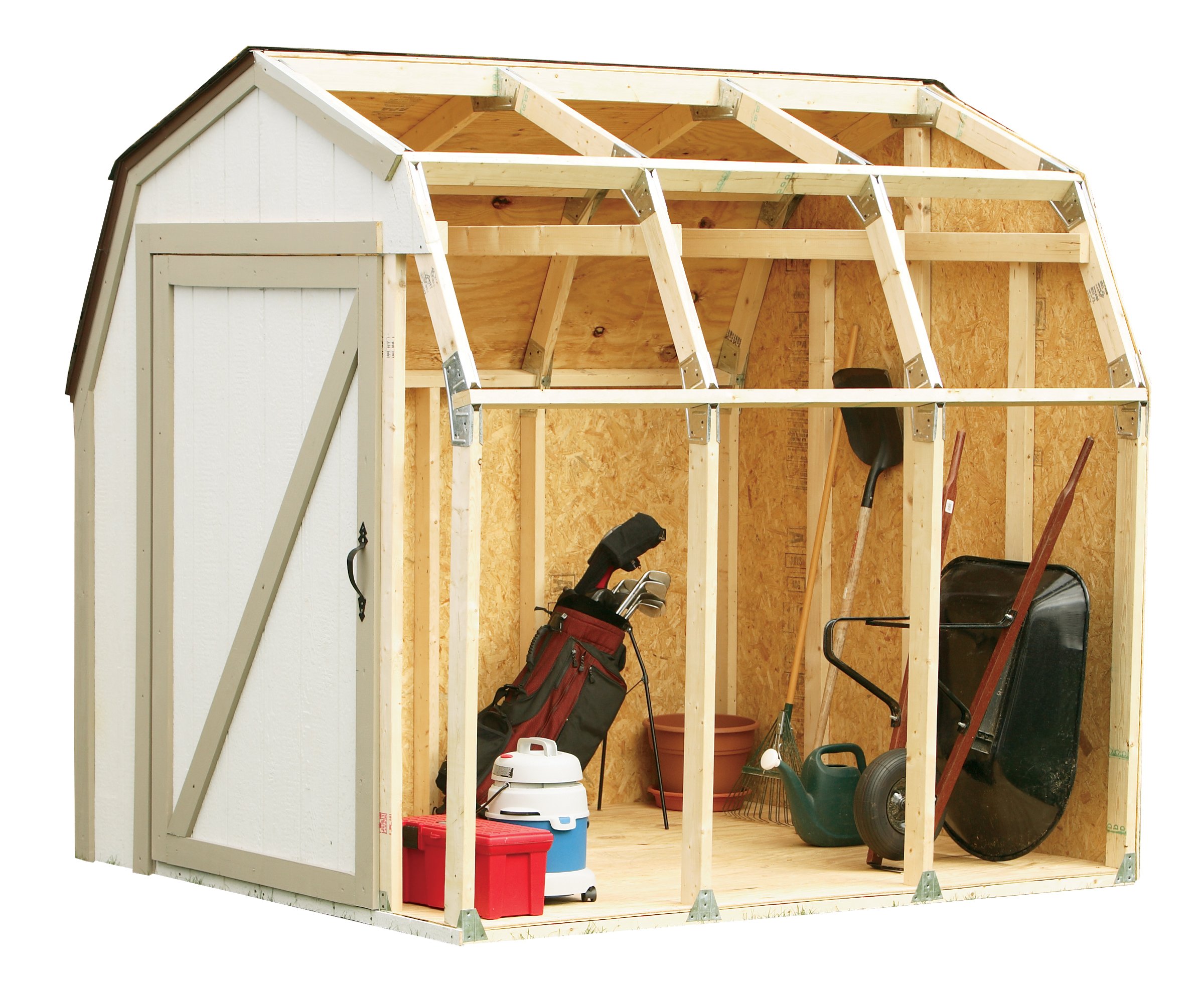 2x4basics Shed Kit with Peak Roof