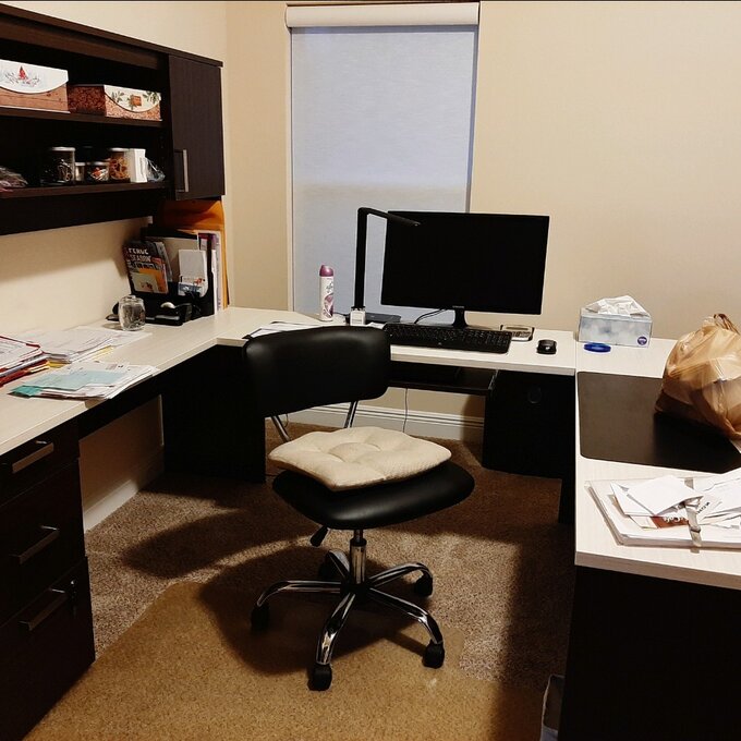 Chanice 4 Piece U-Shape Computer Desk Office Set with Hutch