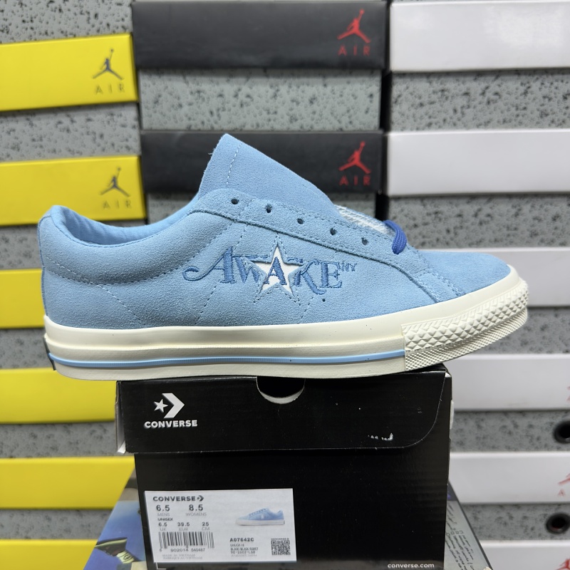Converse Blue Platform Sneakers