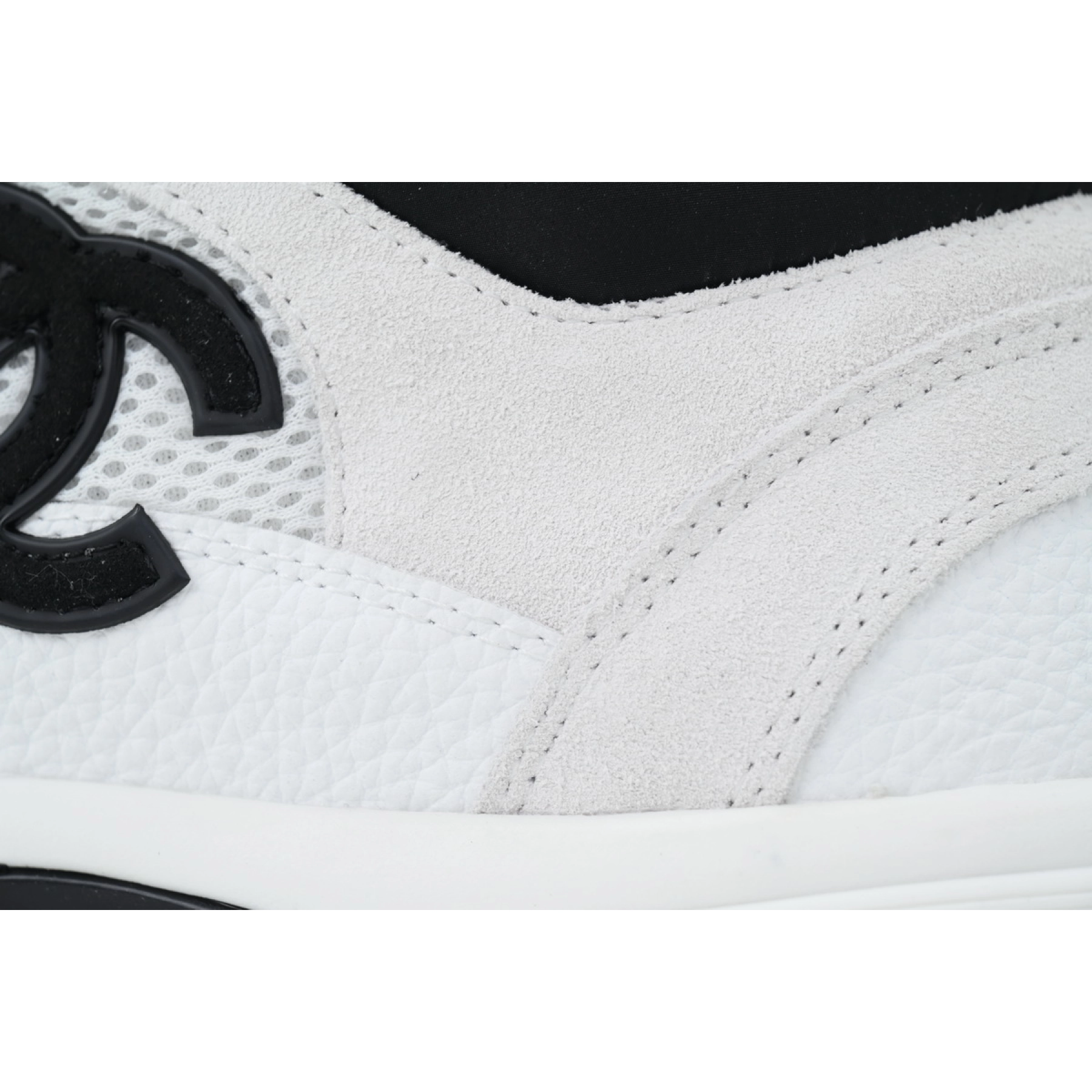 Chanel CC Tweed Holographic Sneakers