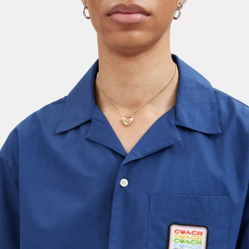 COAthtCH Signature Rainbow Heart Layered Necklace