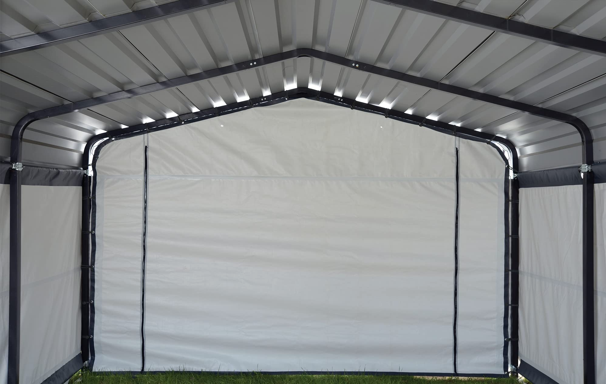 10' x 15' x 7' 29-Gauge Carport with Galvanized Steel Roof