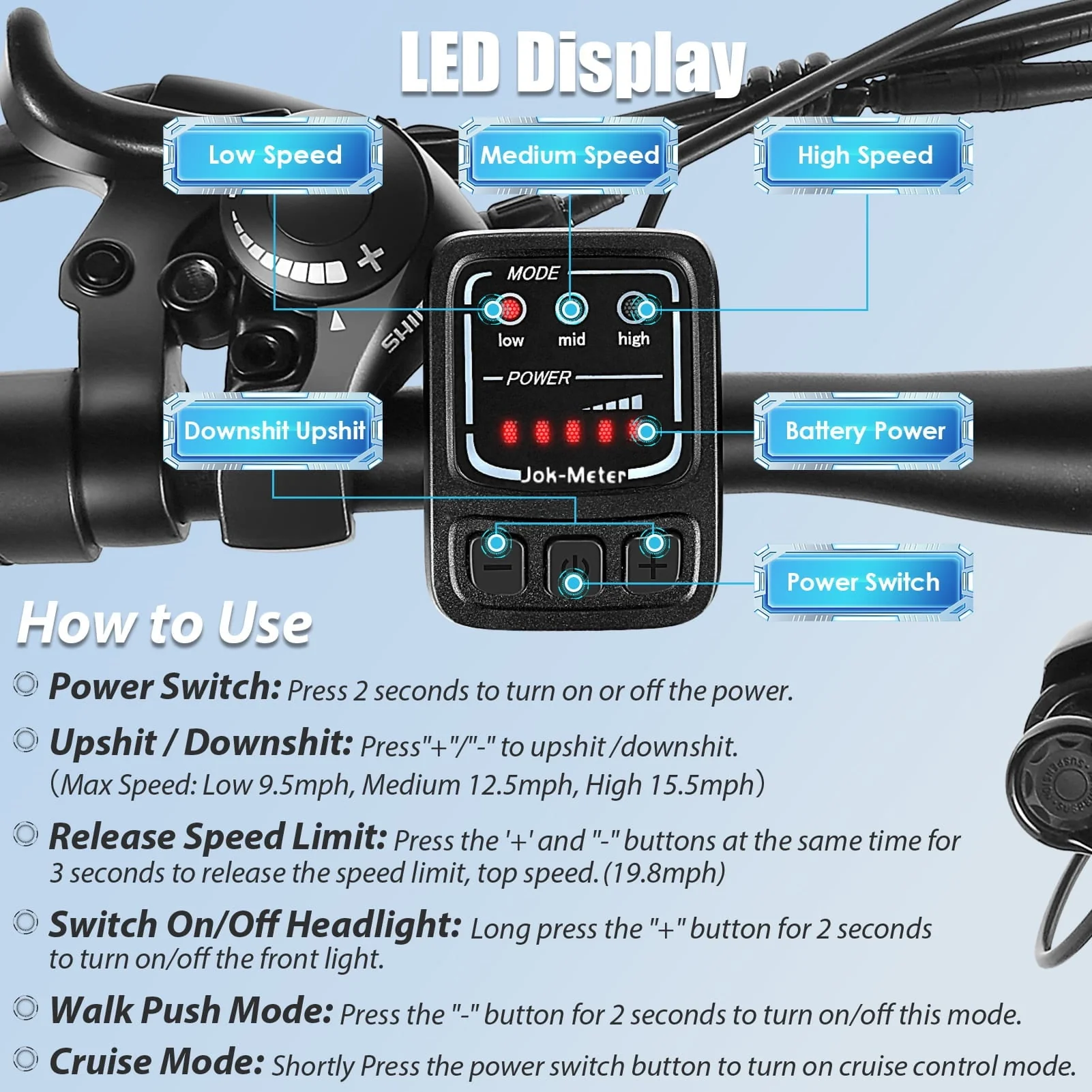 Elifine 26in Electric Mountain Bike, 500W, 48V 7.8Ah