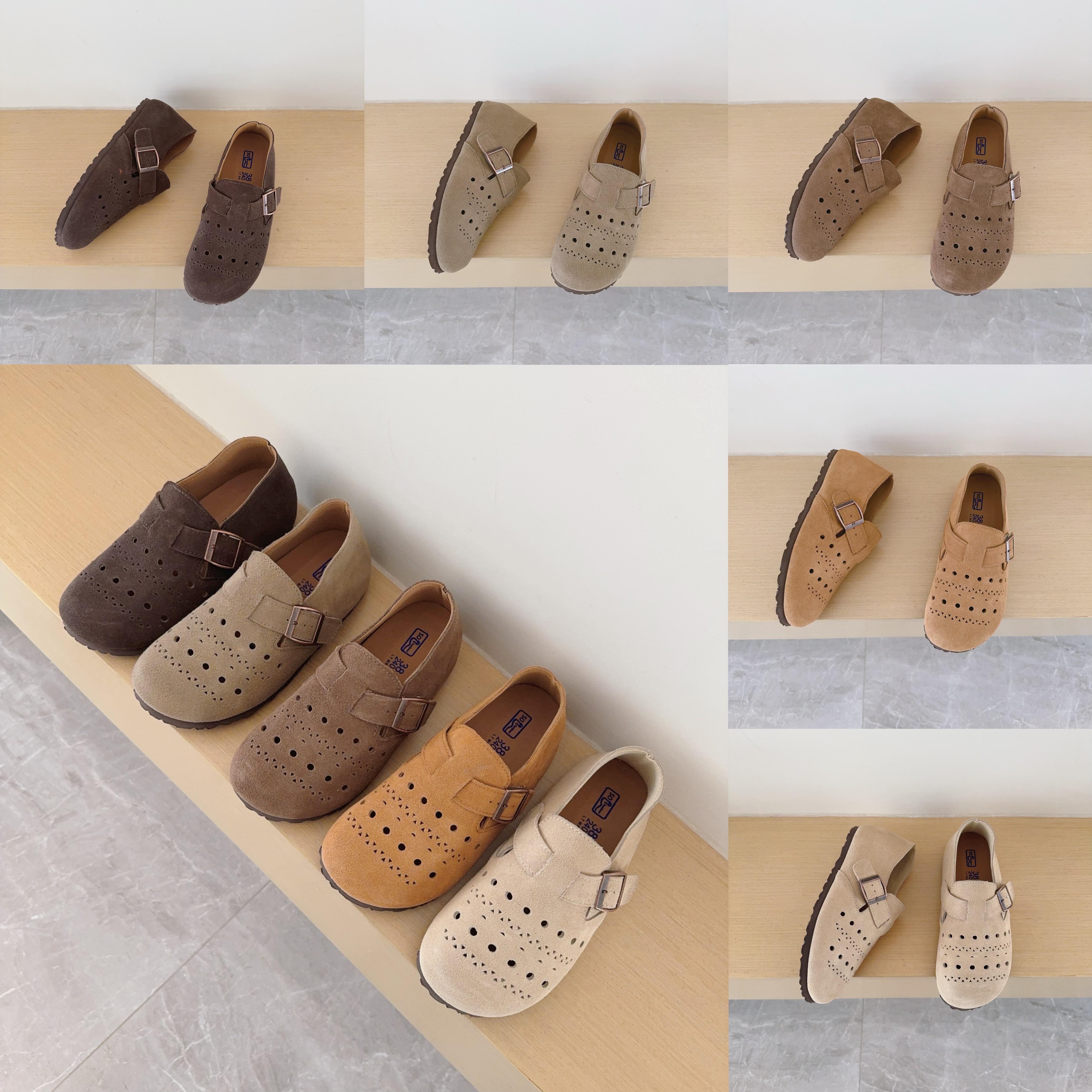 Cutout Birken-Style Back-Covered Shoes