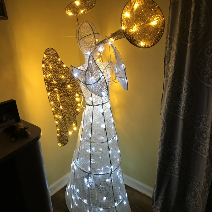 Crystal Angel Lighted Display