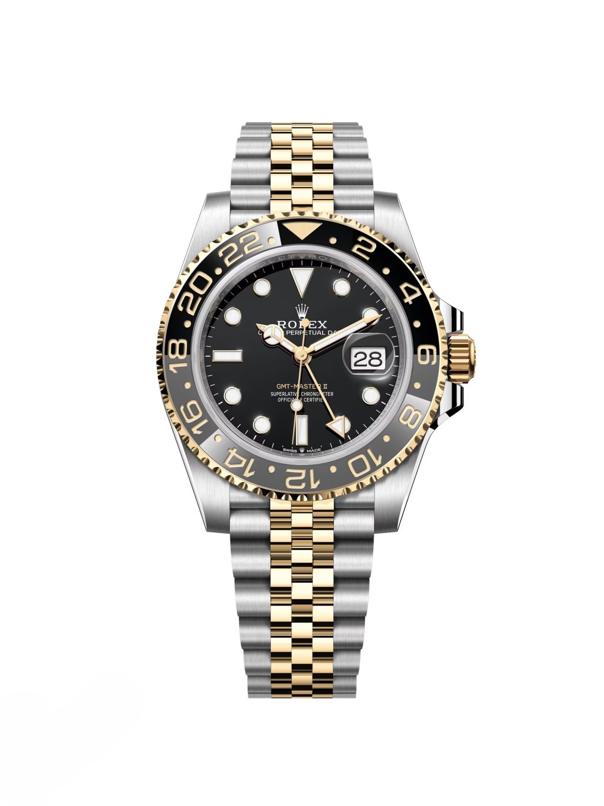 【Super Clone】RLX GMT-Master II Two-Tone Black Jubilee 126713GRNR