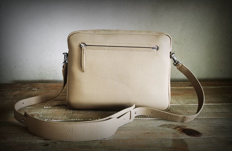 Genuine leather shoulder bag
