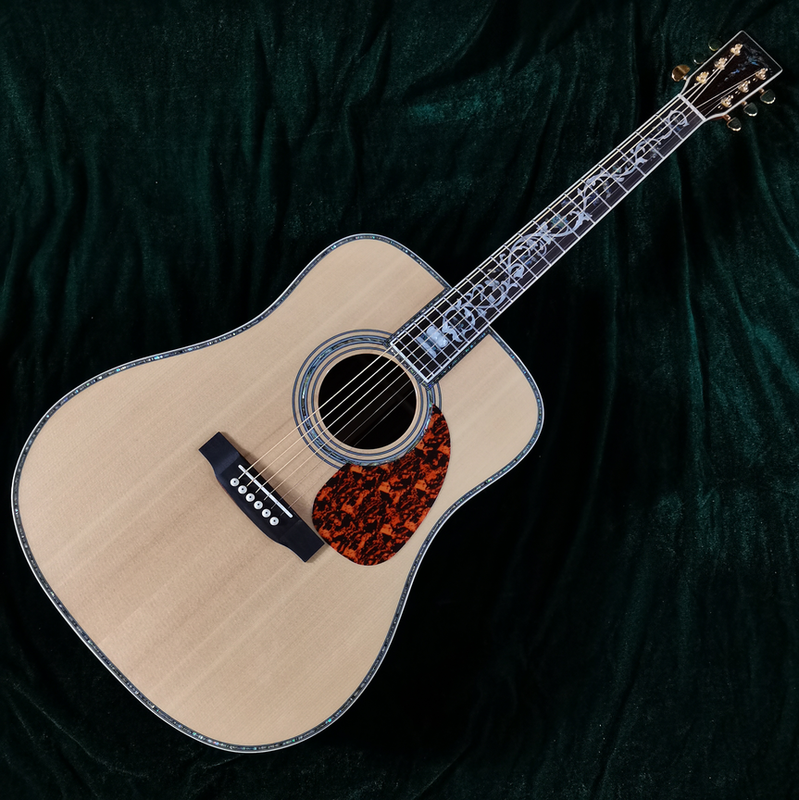 New Hollow Body D45 Acoustic Electric Guitar with EQAbalone Inlay Solid Spruce