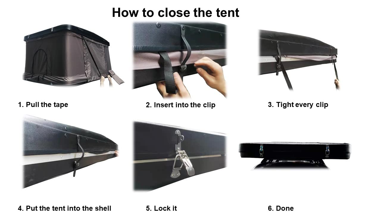 Hard Shell 2-3 Person Rooftop Tent for All Season Include