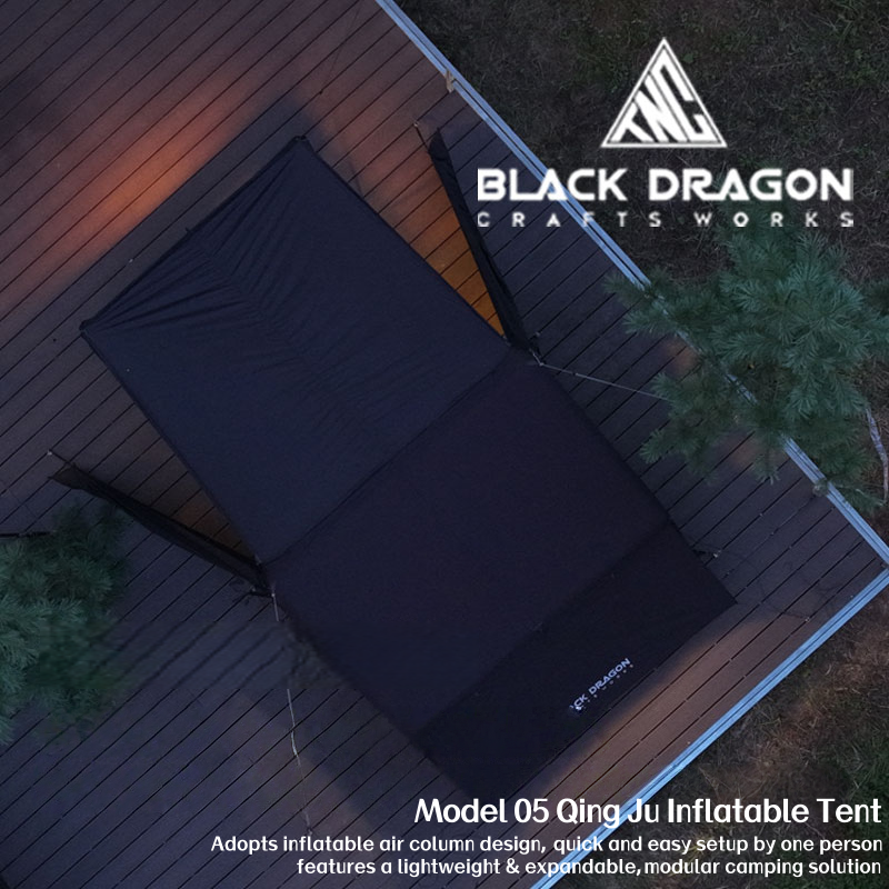 BLACK DRAGON 05 Light Living Space Station Camping Inflatable Tent
