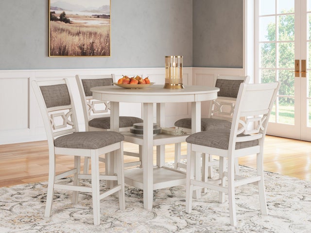 Langwest / Wrenning / Erinberg Counter Height Dining Table and 4 Bar Stools