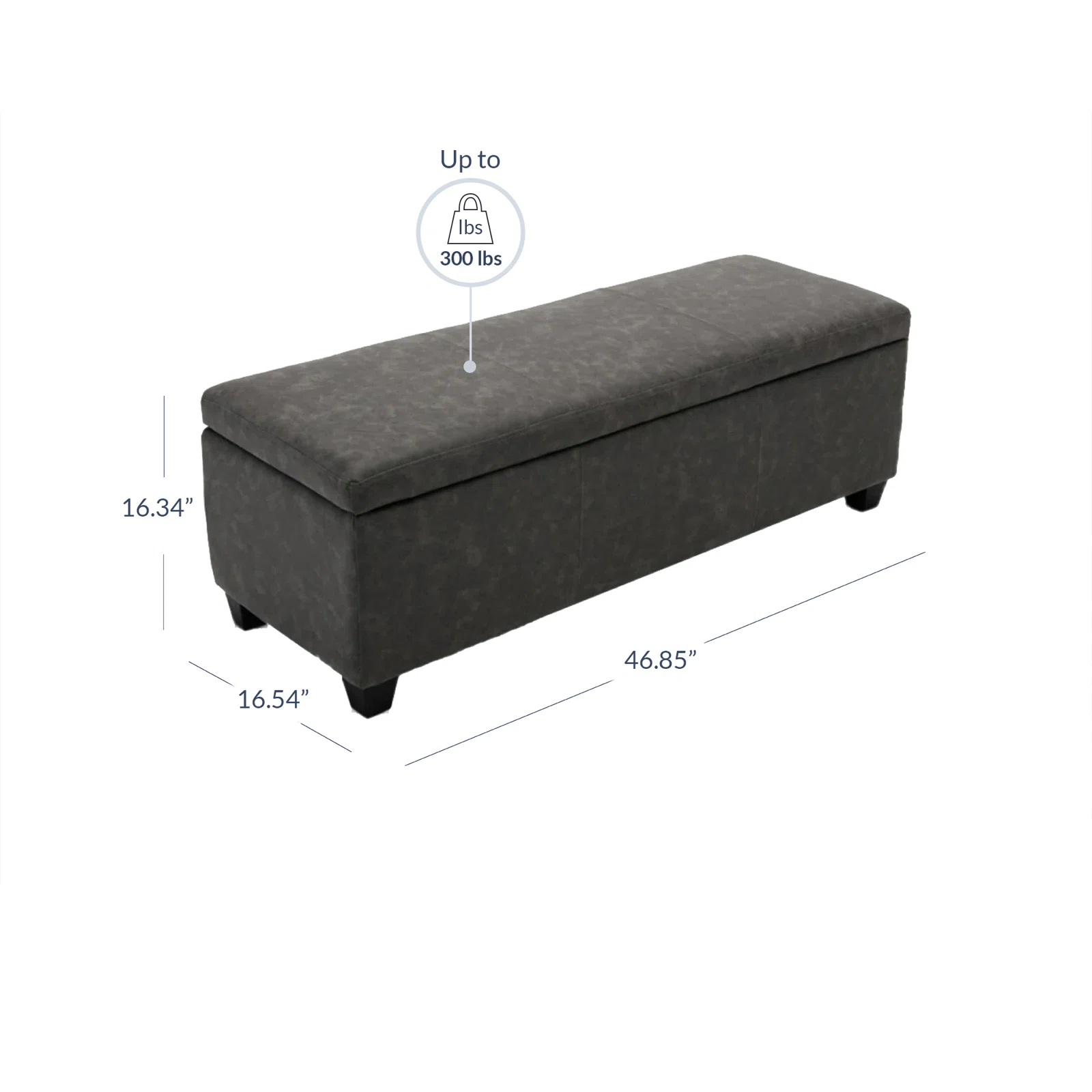 Boston Upholstered Storage Ottoman