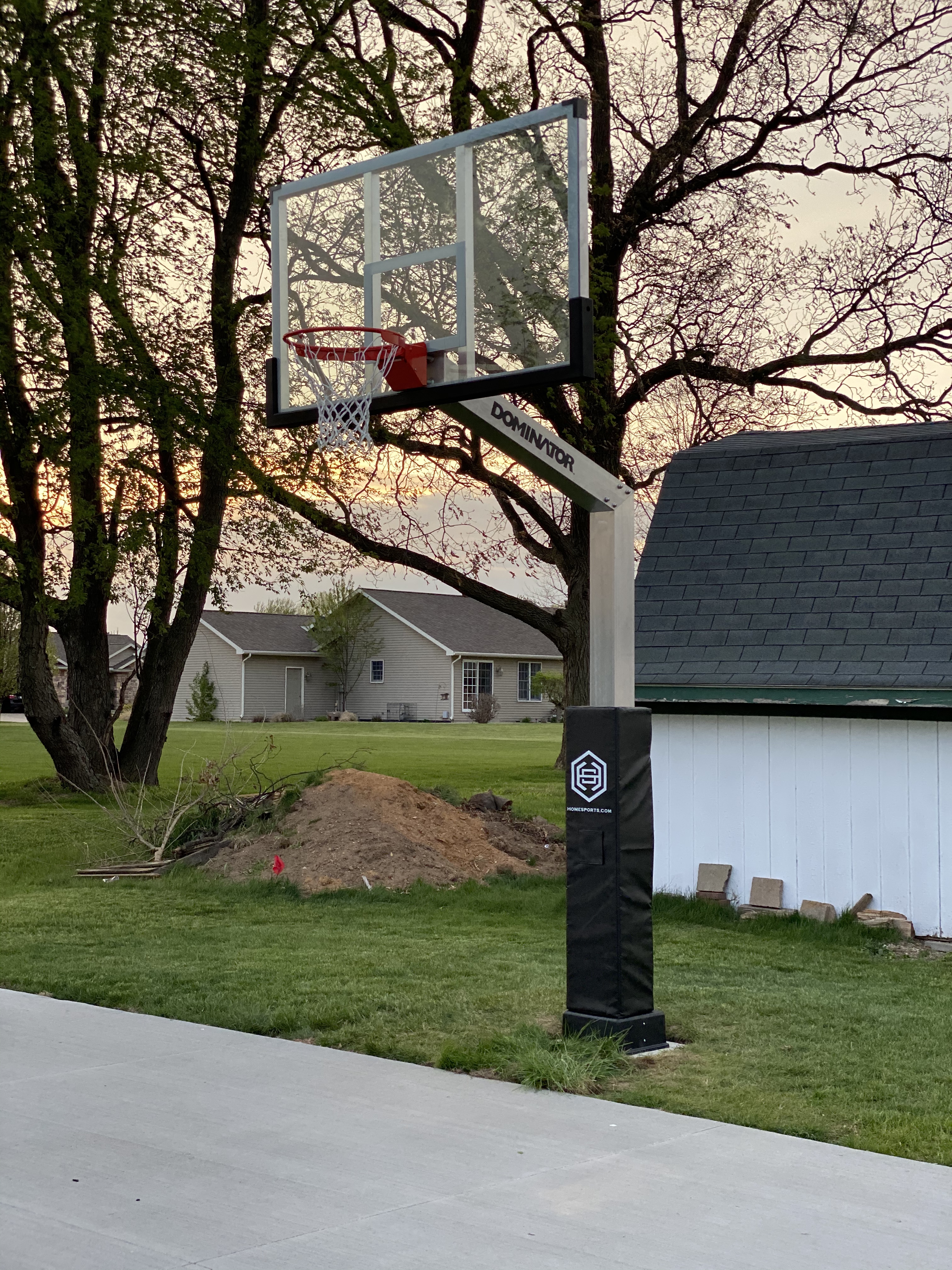 Dominator Inground Basketball Hoop - Adjustable Basketball Goal