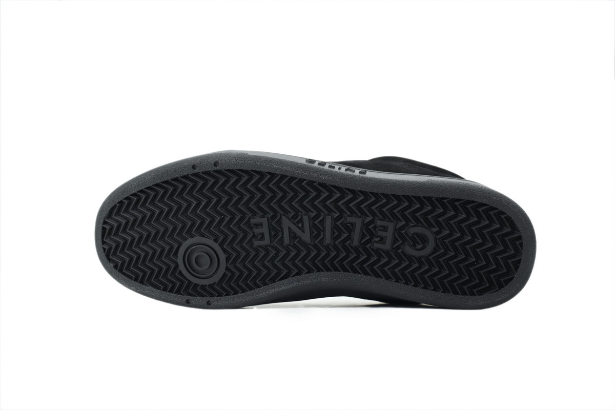 Celine Huntington Suede Sneaker Black