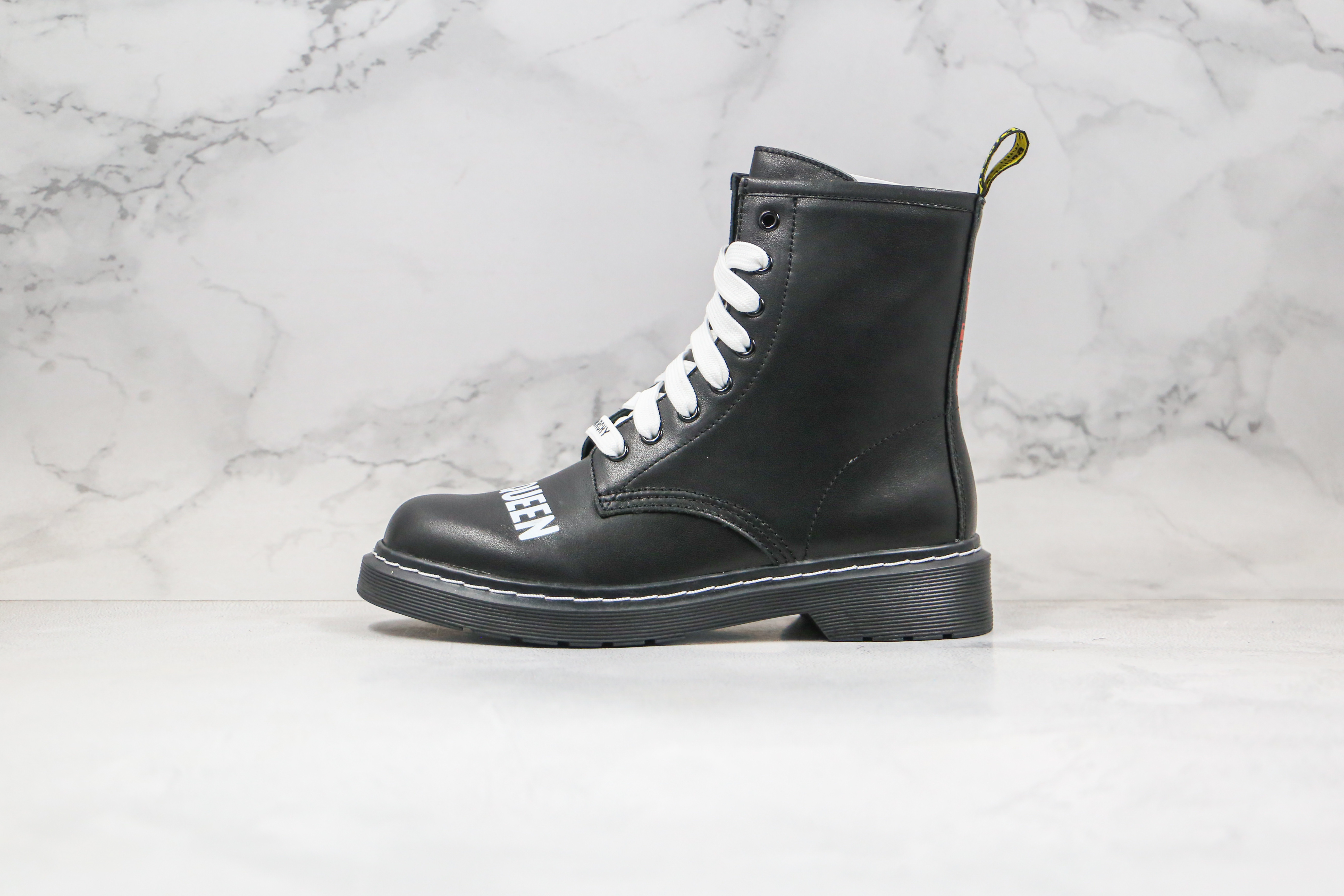 Dr. Martens White Sex Pistols 8-Eye Boots