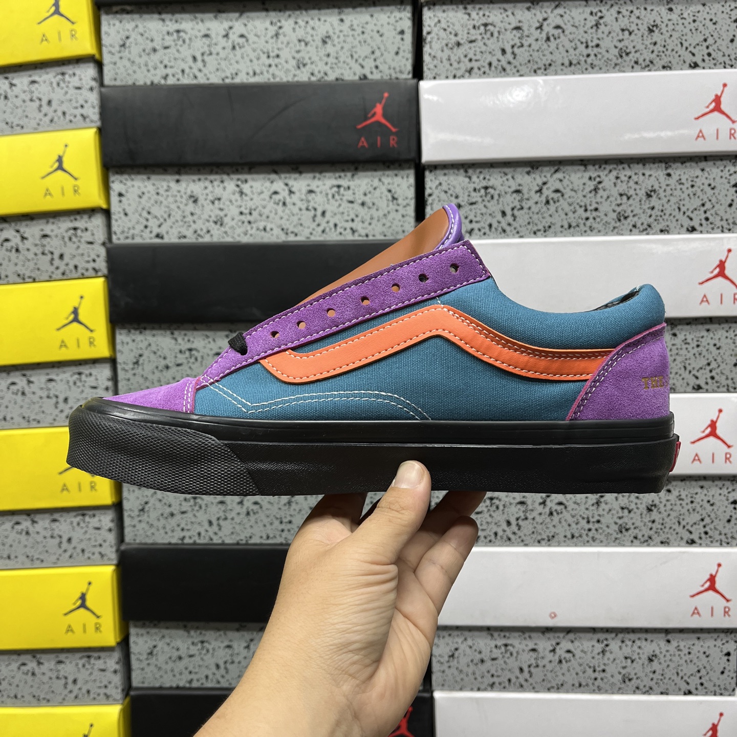 Vans Skool Orange Purple Blue