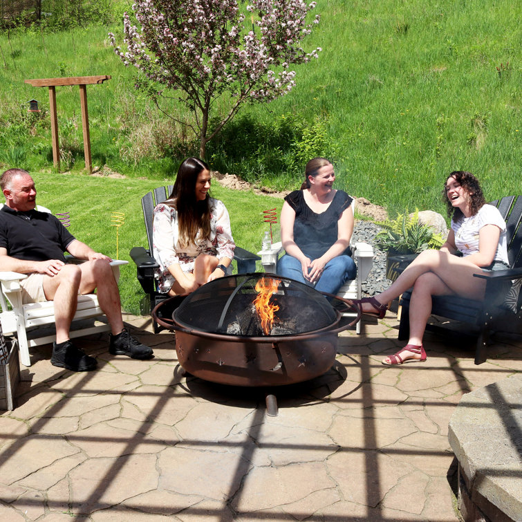 Gustafson 23'' H x 42'' W Steel Wood Burning Fire Pit
