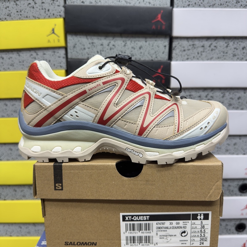 Salomon XT-Q Red Brown Sneakers