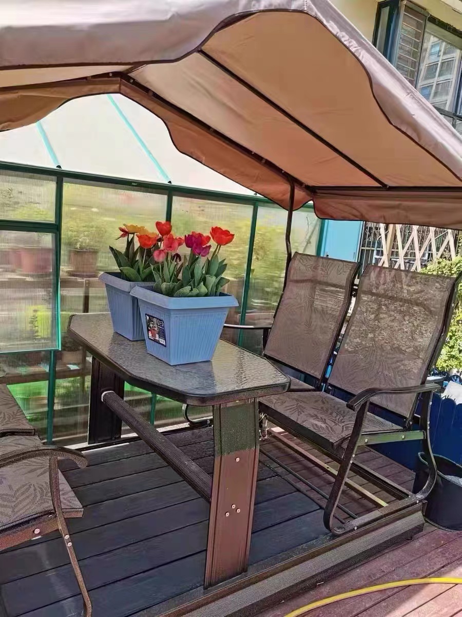 Outdoor Iron Hanging Chair Balcony Leisure Swing Chair