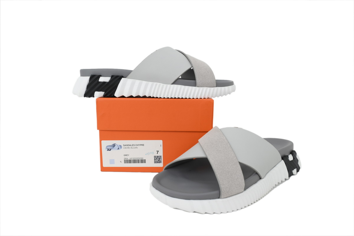Hermes Infra Sandals Grey
