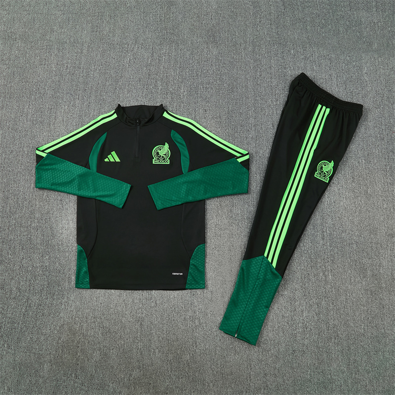Mexico 2026 Training Suit Half Zipper Black