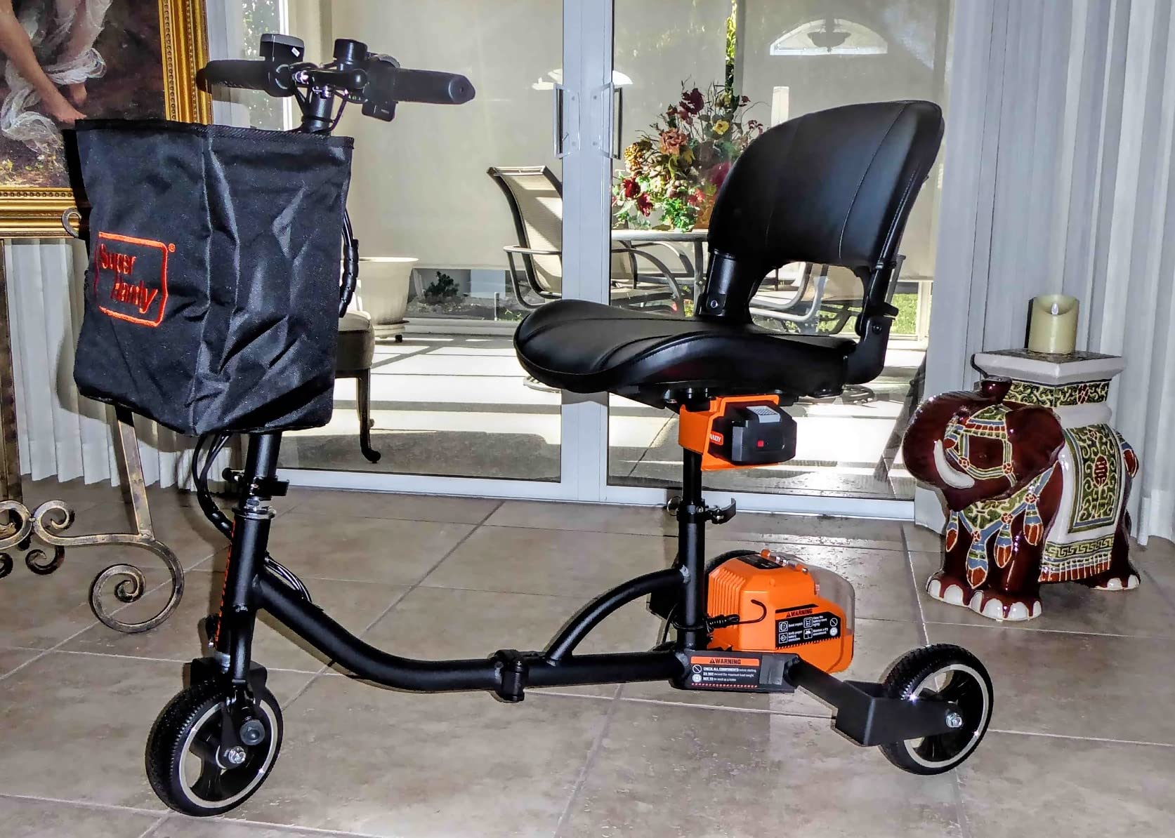 SuperHandy 3 Wheel Folding Mobility Scooter - Electric Powered