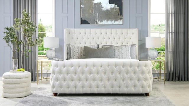 Jennifer Taylor Home Brooklyn King Tufted Panel Bed