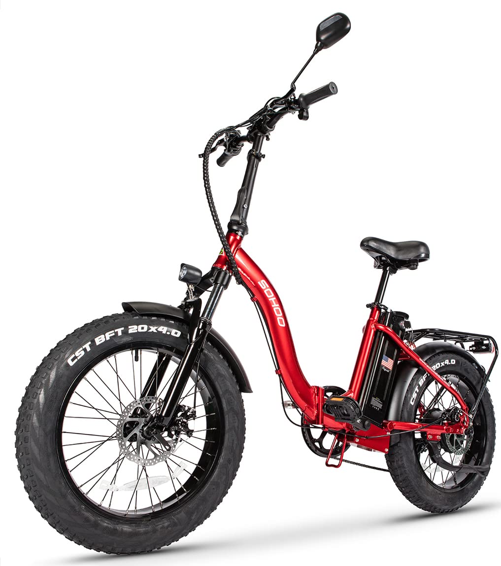 Adult Step-Over & Step-Thru Folding Fat Tire E-Bike Mountain