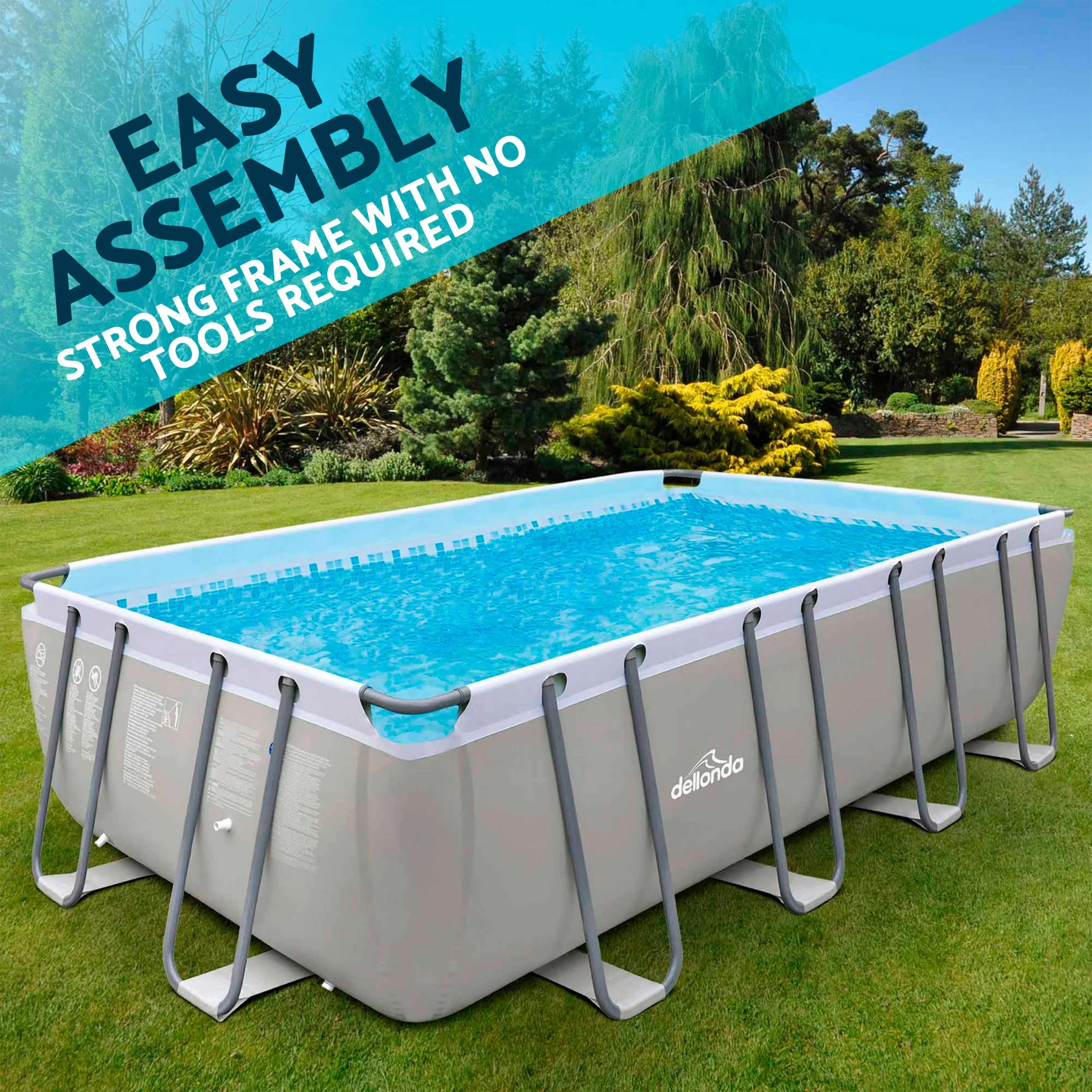 18ft Deluxe Steel Frame Swimming Pool
