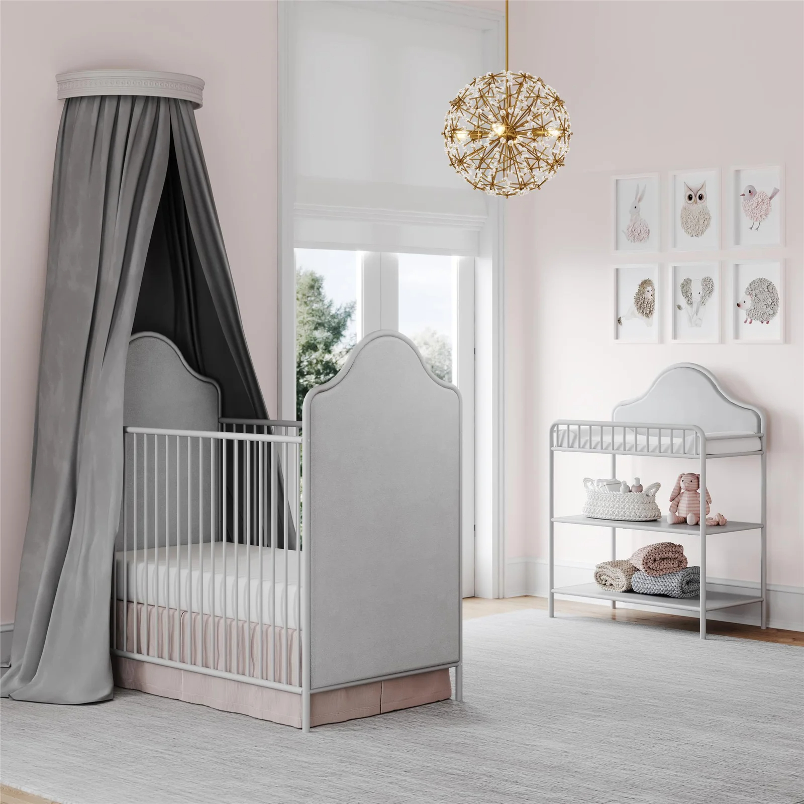 Piper 2-in-1 Convertible Upholstered Crib