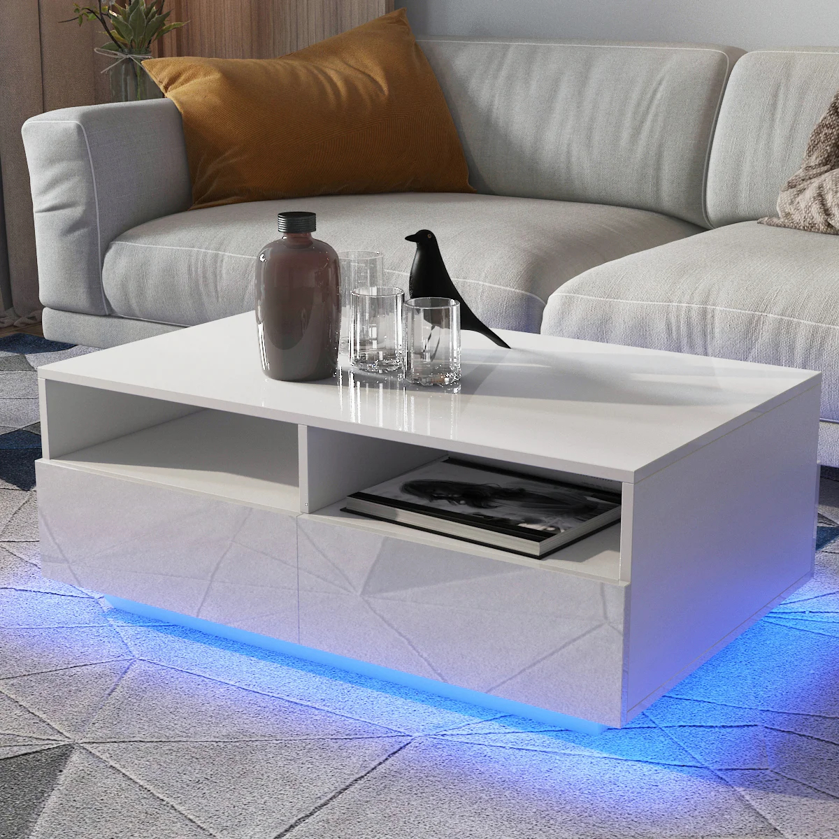 Gastelum Block Coffee Table with Storage