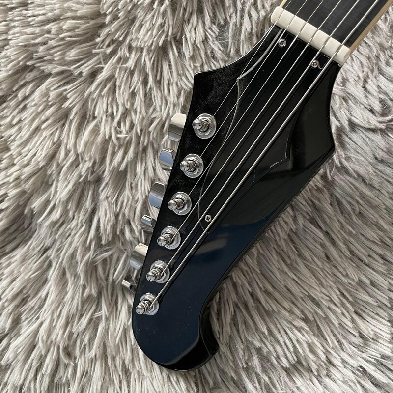 Top 6-Strings Electric Guitar Solid Mahogany Body HH Pickups Black Fretboard
