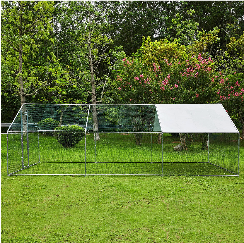 Extra Large Metal Chicken Coop Walkin Poultry Cage Rabbits