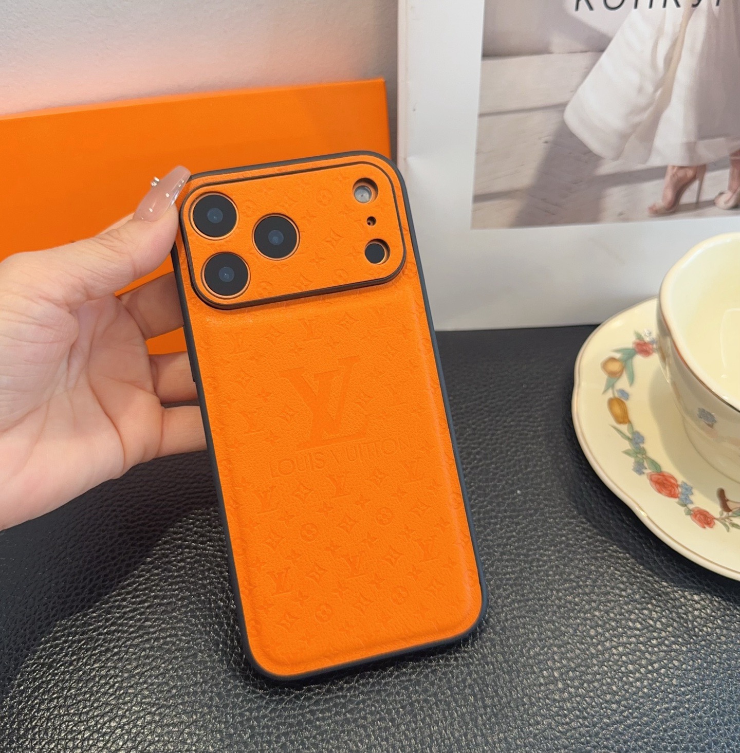 LV Leather Phone Case | Precise Cutouts & Full Edge Protection