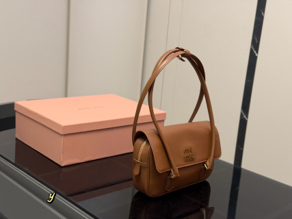Miu Miu Smooth Leather Flap Shoulder Bag